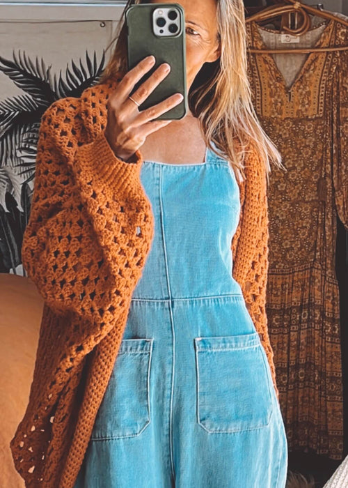 Oversized Crochet Cardi // Free Size