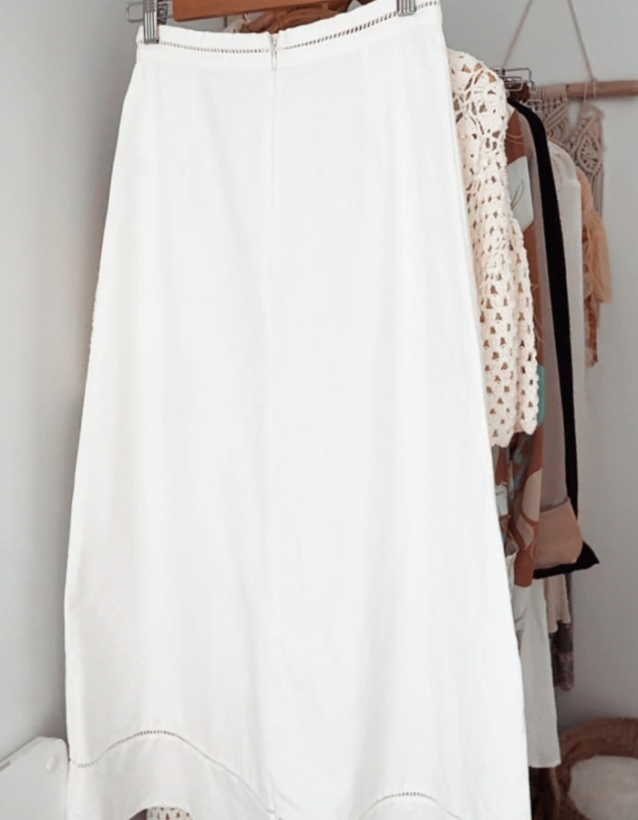 ASSEMBLY LABEL // Cotton/Linen Maxi Skirt // Size 6