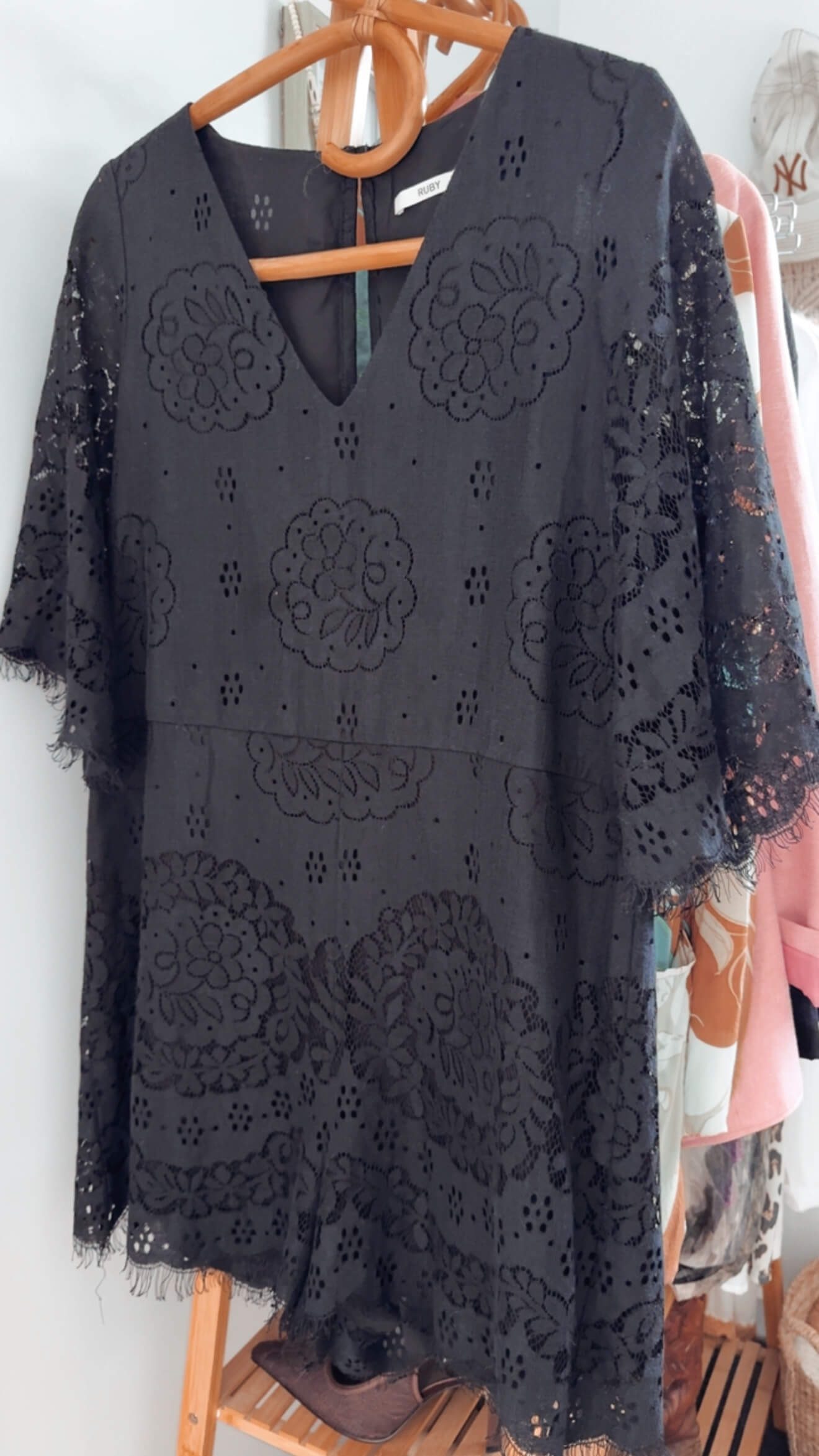 RUBY // Lace Romper // Black // Size 10