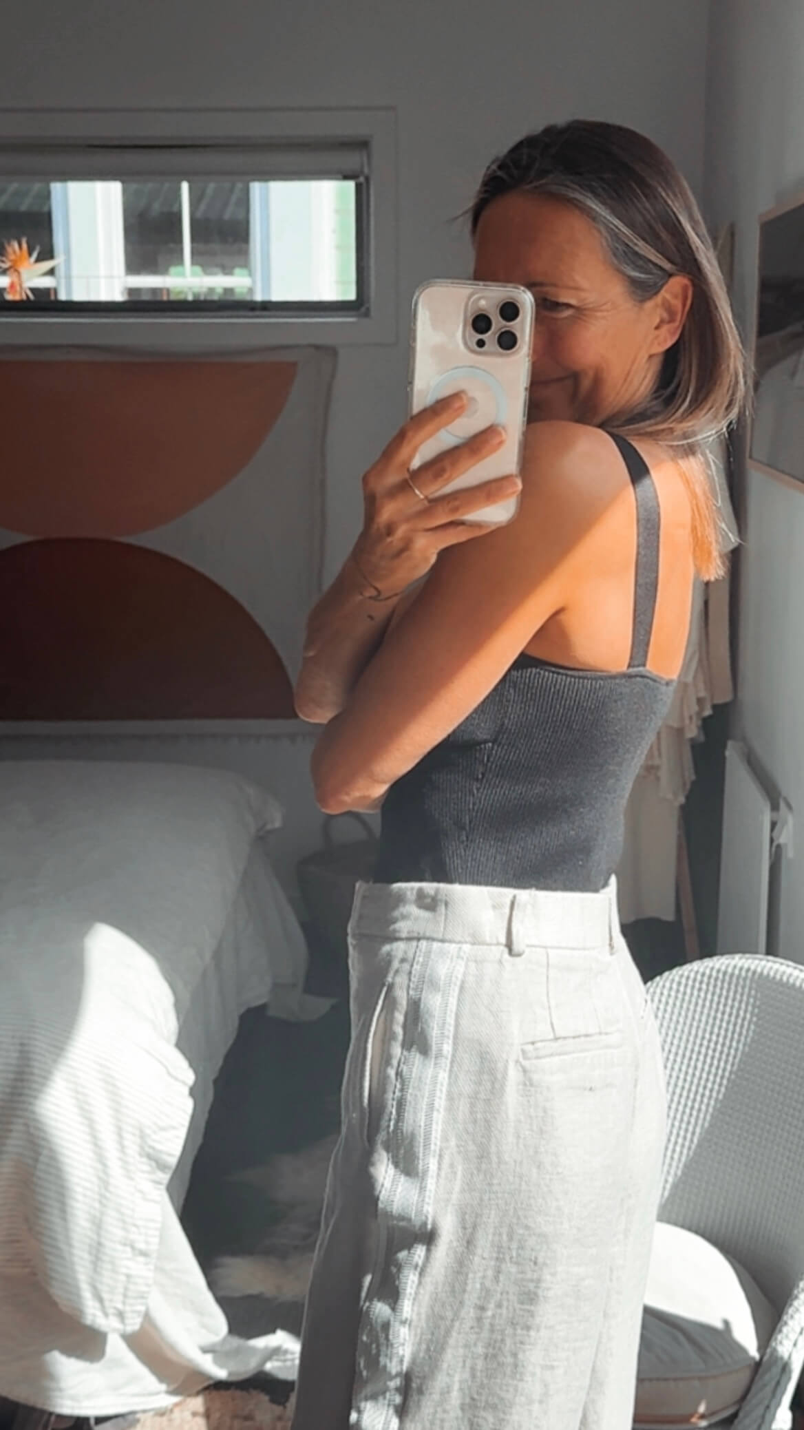 WITCHERY // Ribbed Knit Bustier Top // Black // Small