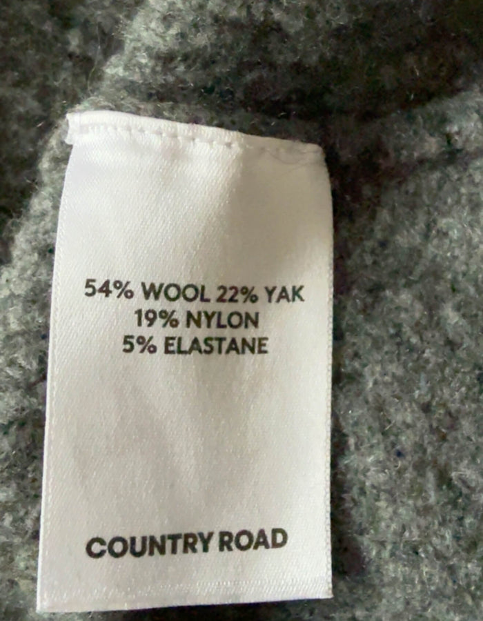 COUNTRY ROAD // OFF THE SHOULDER TANK // GREY MARLE WOOL/YAK // XS