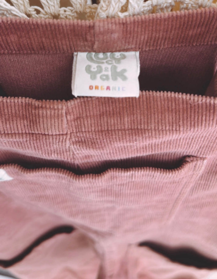 LUCY & YAK Corduroy Overalls // Dusky Pink  // Small