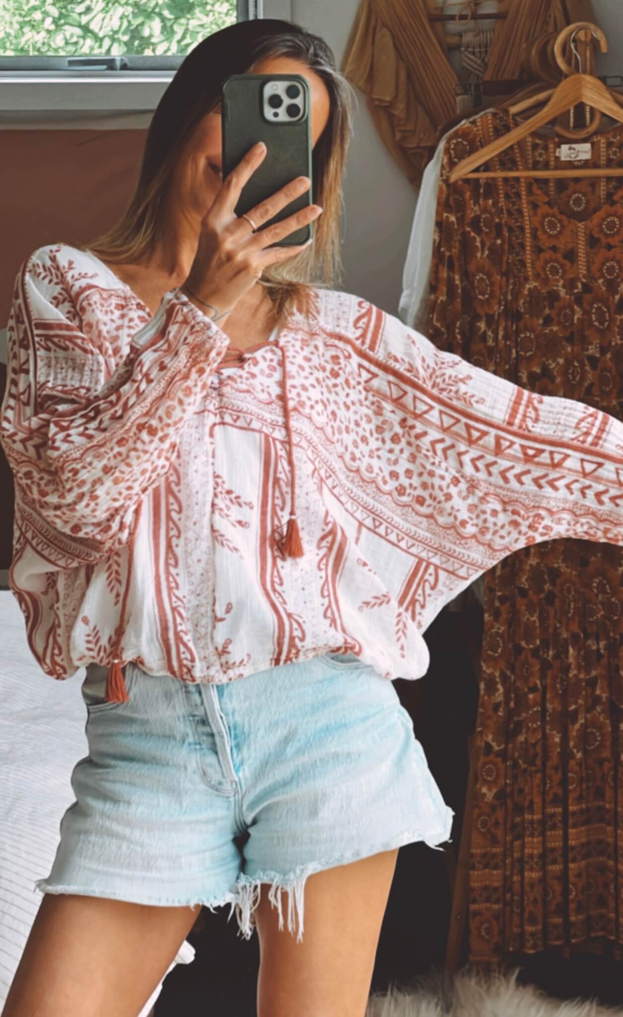 Free People Boho Blouse // Medium