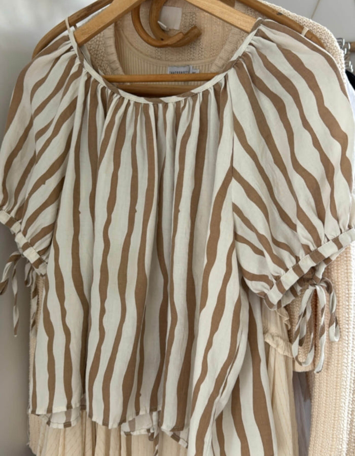 PETAL + PUP // Maggie Tie-Back Blouse // Medium