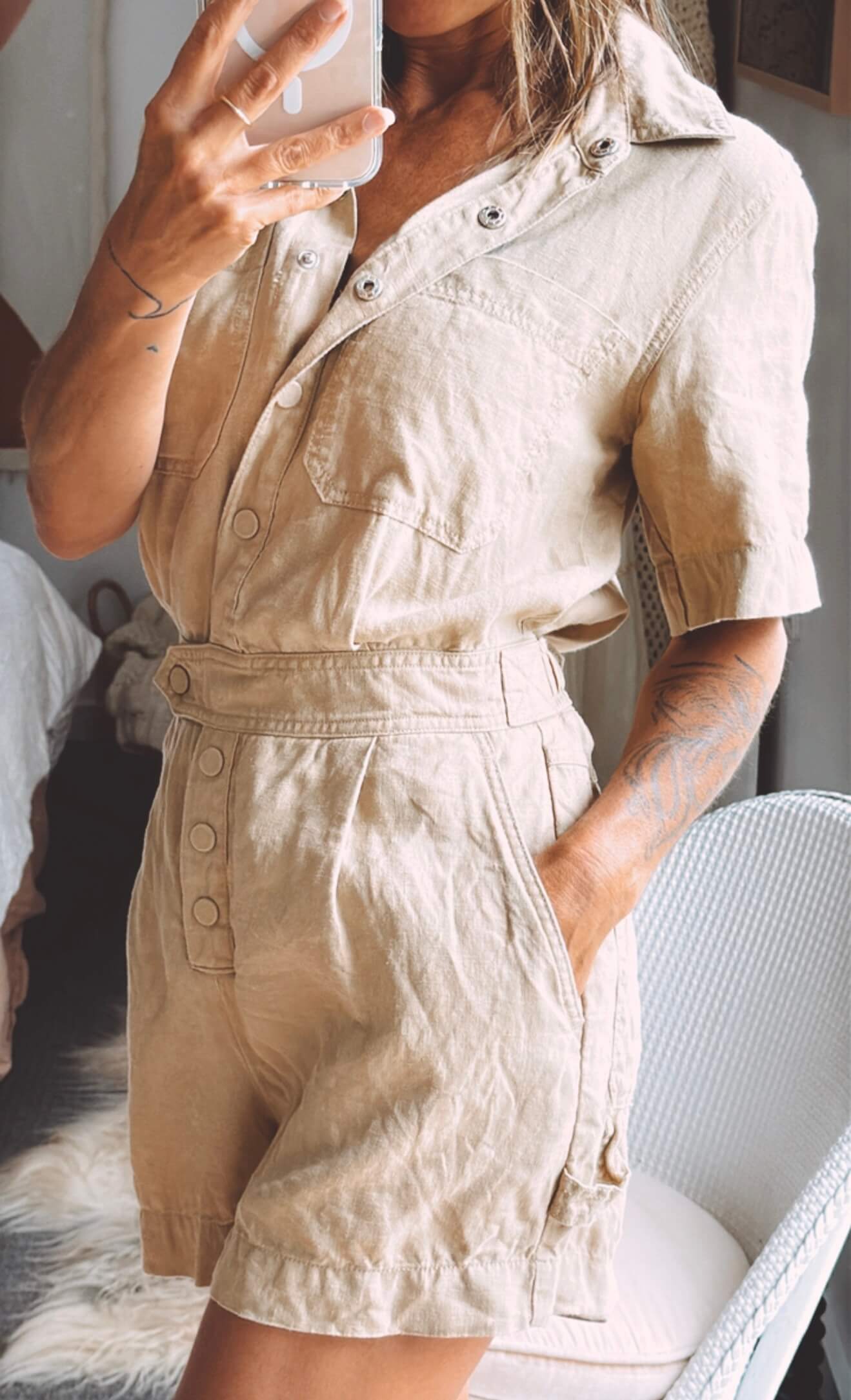 JAG Linen Jumpsuit // XS/XXS