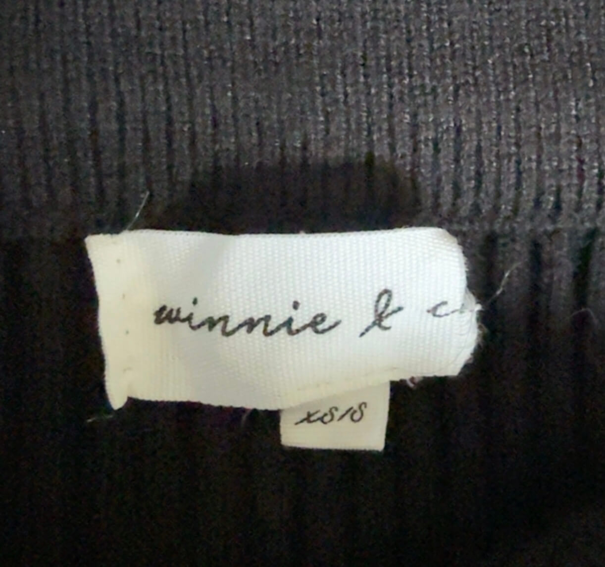 WINNIE & CO // Knitted Maxi Skirt // Black // XS/S