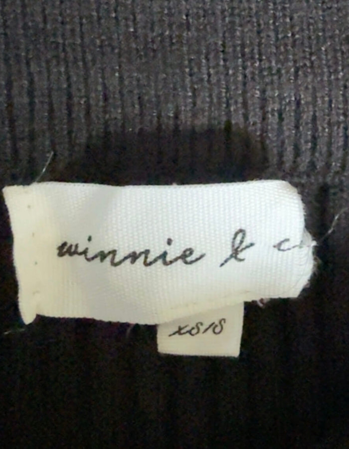 WINNIE & CO // Knitted Maxi Skirt // Black // XS/S