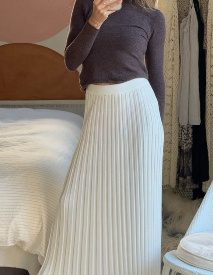 DISSH // Ollie Maxi Skirt // White // Medium
