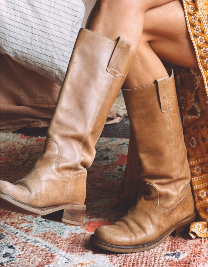 Tan Leather Boot by DESTROY // EUR 38