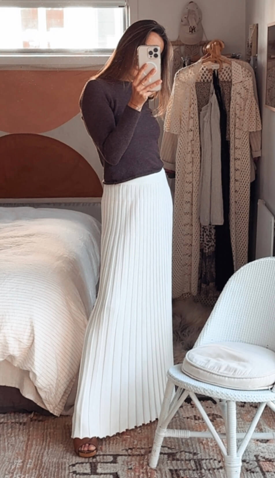 DISSH // Ollie Maxi Skirt // White // Medium