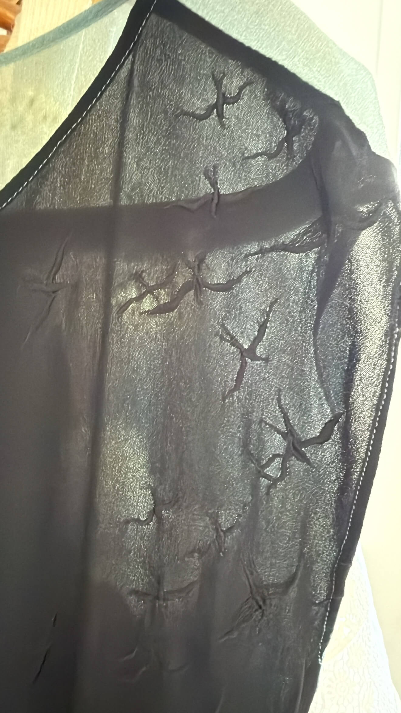 SHERYL MAY // Black Swan Silk Top // MEDIUM