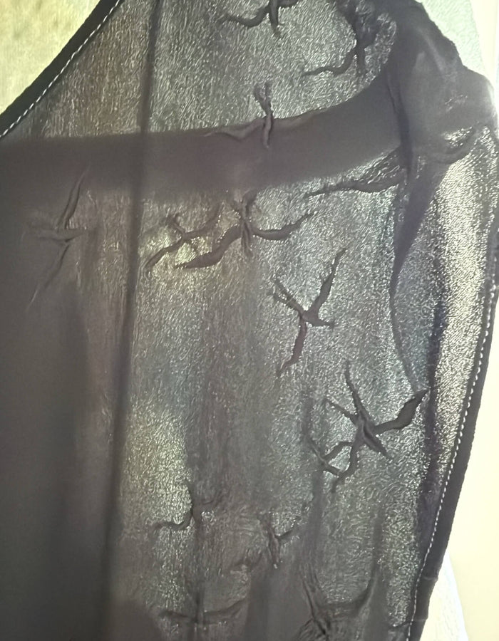 SHERYL MAY // Black Swan Silk Top // MEDIUM