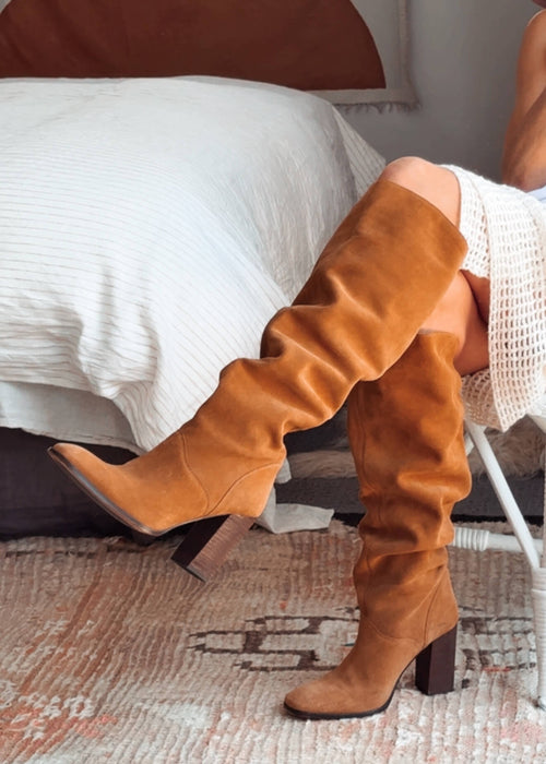 SPELL & THE GYPSY COLLECTIVE  // Cha Cha Slouch Boot - Tan  //  Size 38