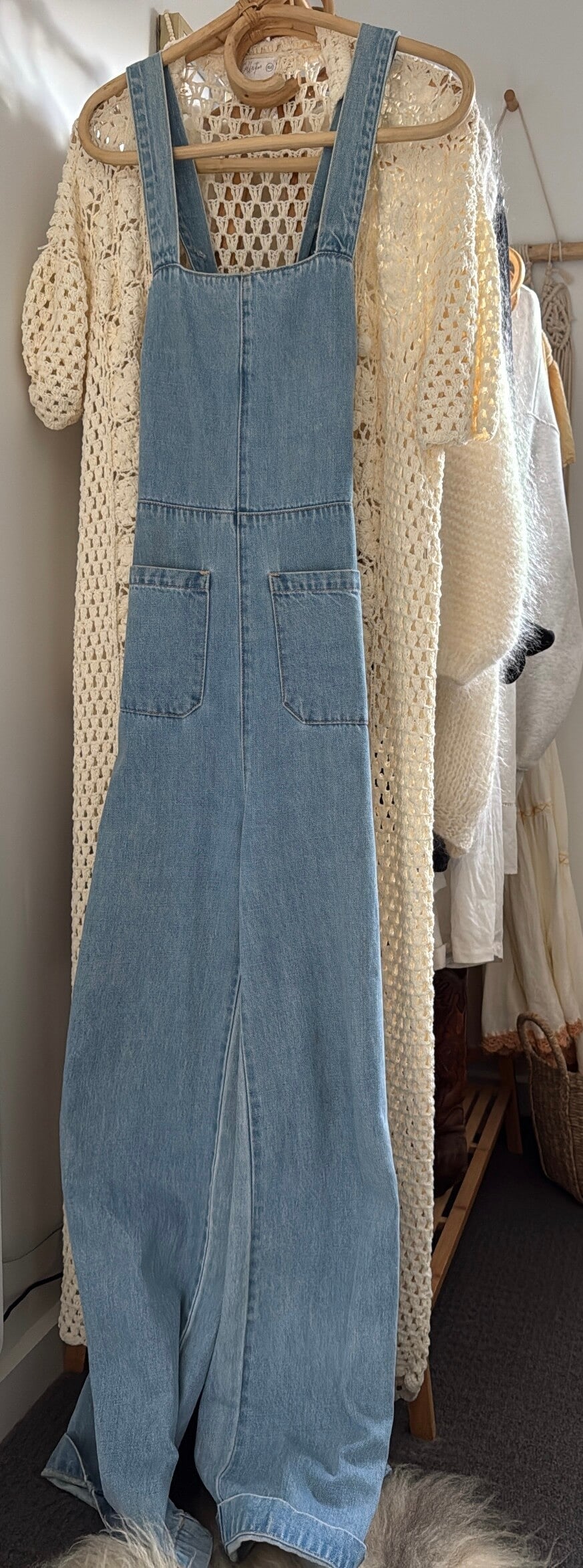 ROLLA'S // Sailor Jumpsuit // Pale Blue Denim // Small (best fit tall size 8)