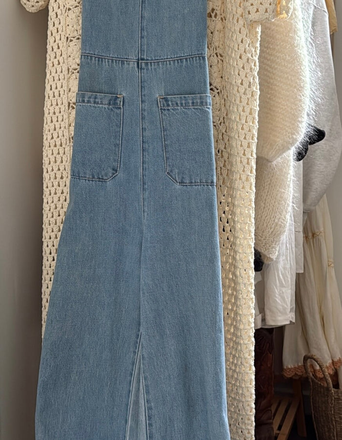 ROLLA'S // Sailor Jumpsuit // Pale Blue Denim // Small (best fit tall size 8)