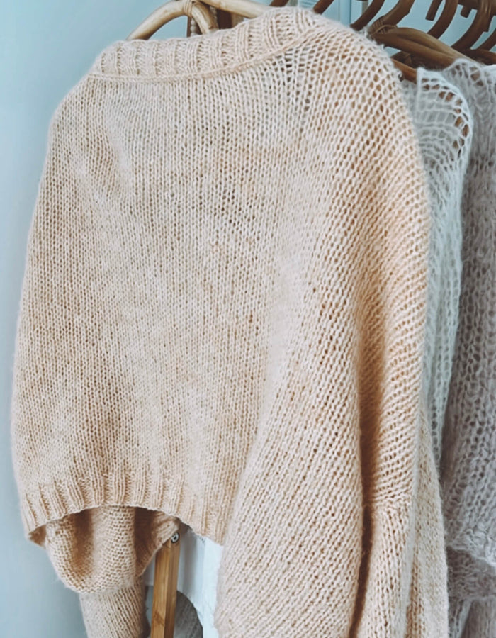 The Cropped Cardi // Peachy Camel // Free Size