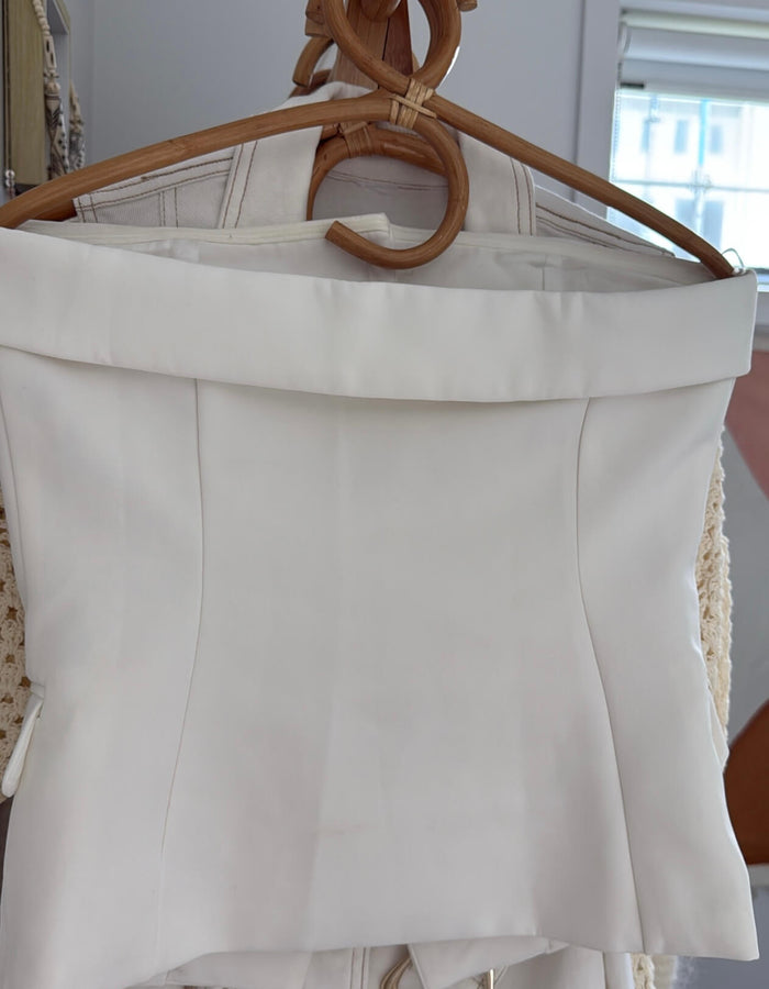 PRINCESS POLLY // Change It Up Strapless Top // White // S/M