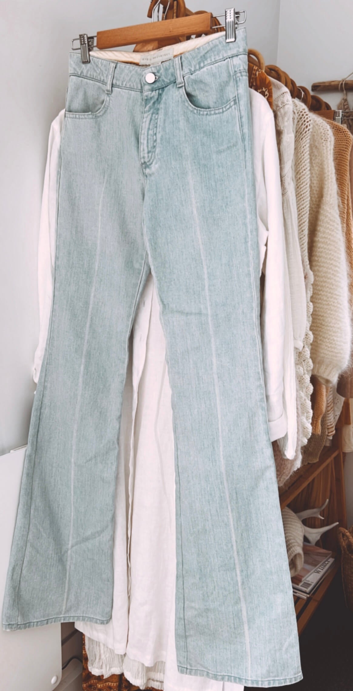 Stella McCartney Bell Jeans // Pale Blue Wash // Size 25