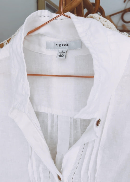 White Linen Shirt // S/M