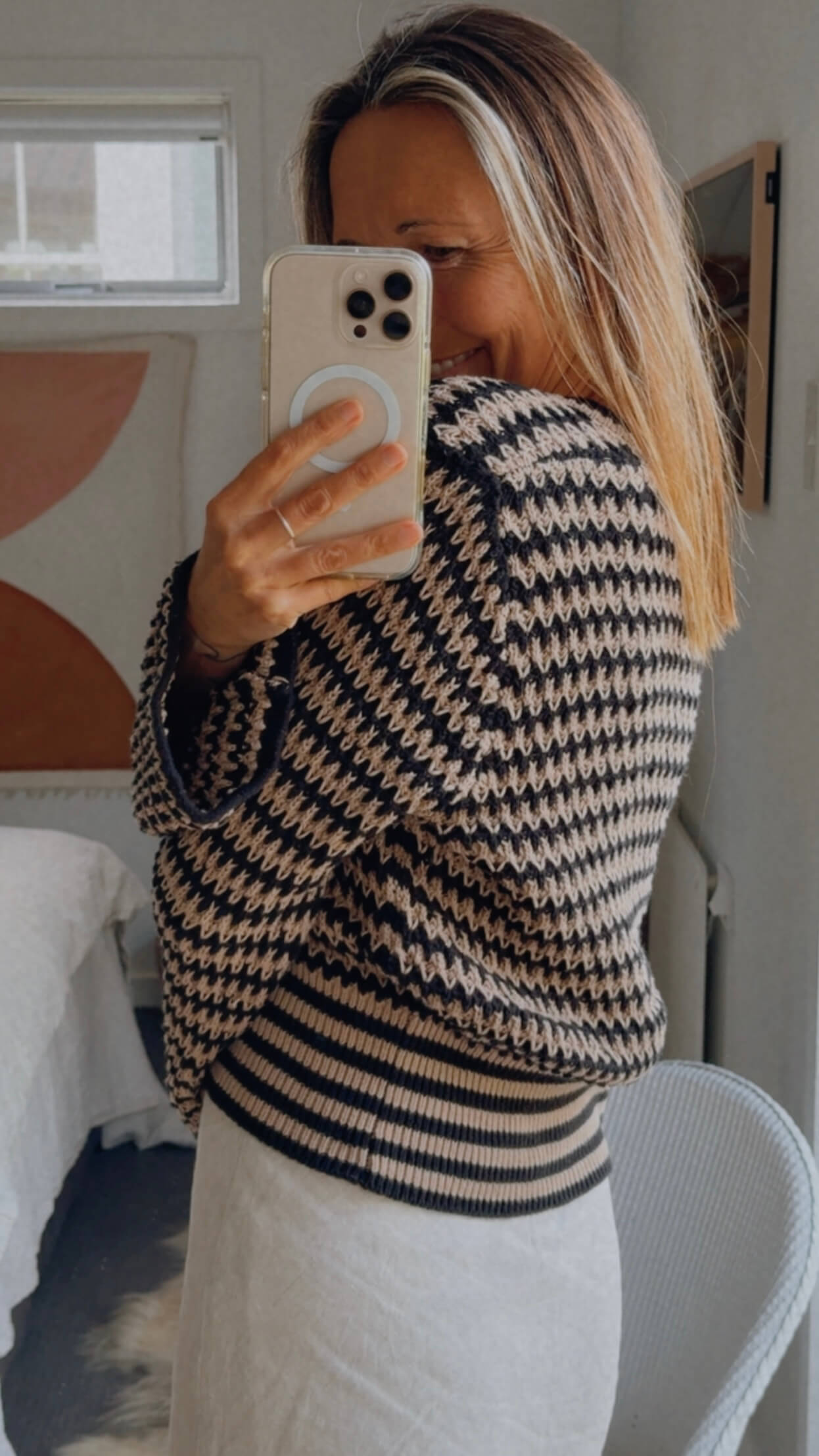MAX // Organic Cotton Crochet Sweater // Small