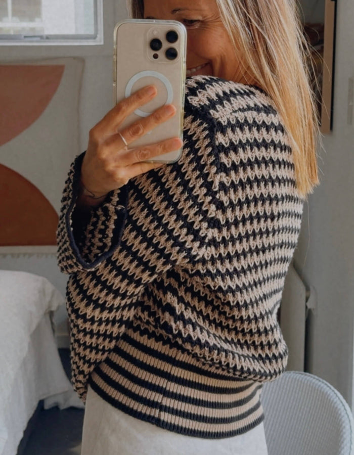 MAX // Organic Cotton Crochet Sweater // Small