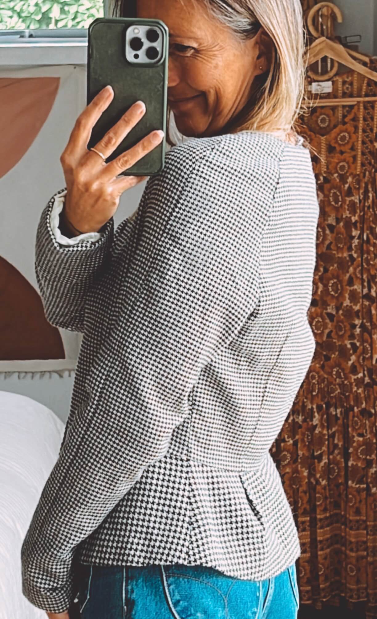 H&M Herringbone Tailored Blazer // EUR 40 (US 10)