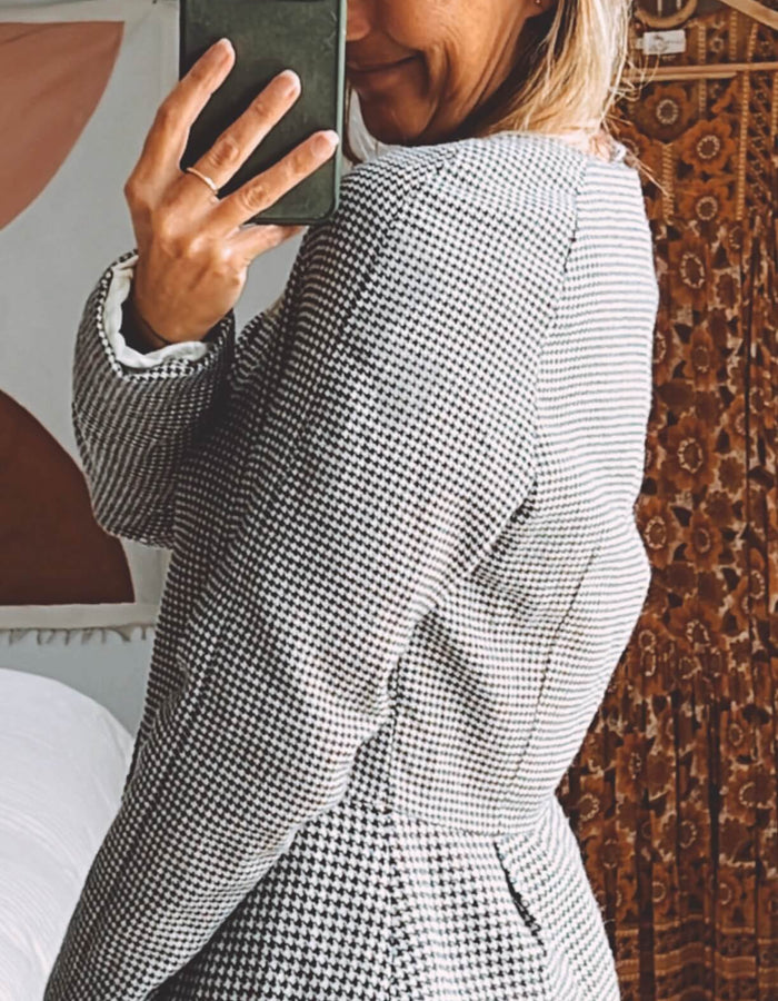 H&M Herringbone Tailored Blazer // EUR 40 (US 10)