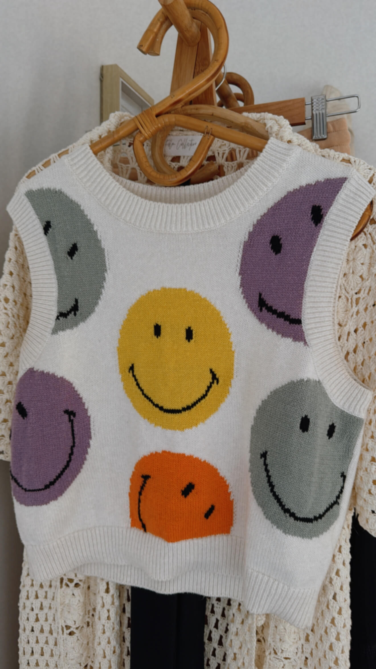 H&M X SMILEY VEST // MEDIUM