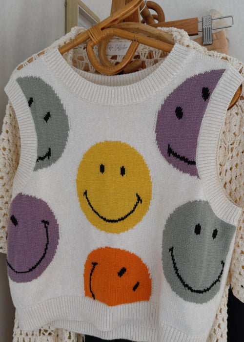 H&M X SMILEY VEST // MEDIUM