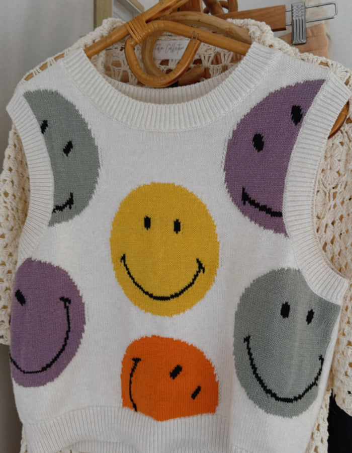 H&M X SMILEY VEST // MEDIUM