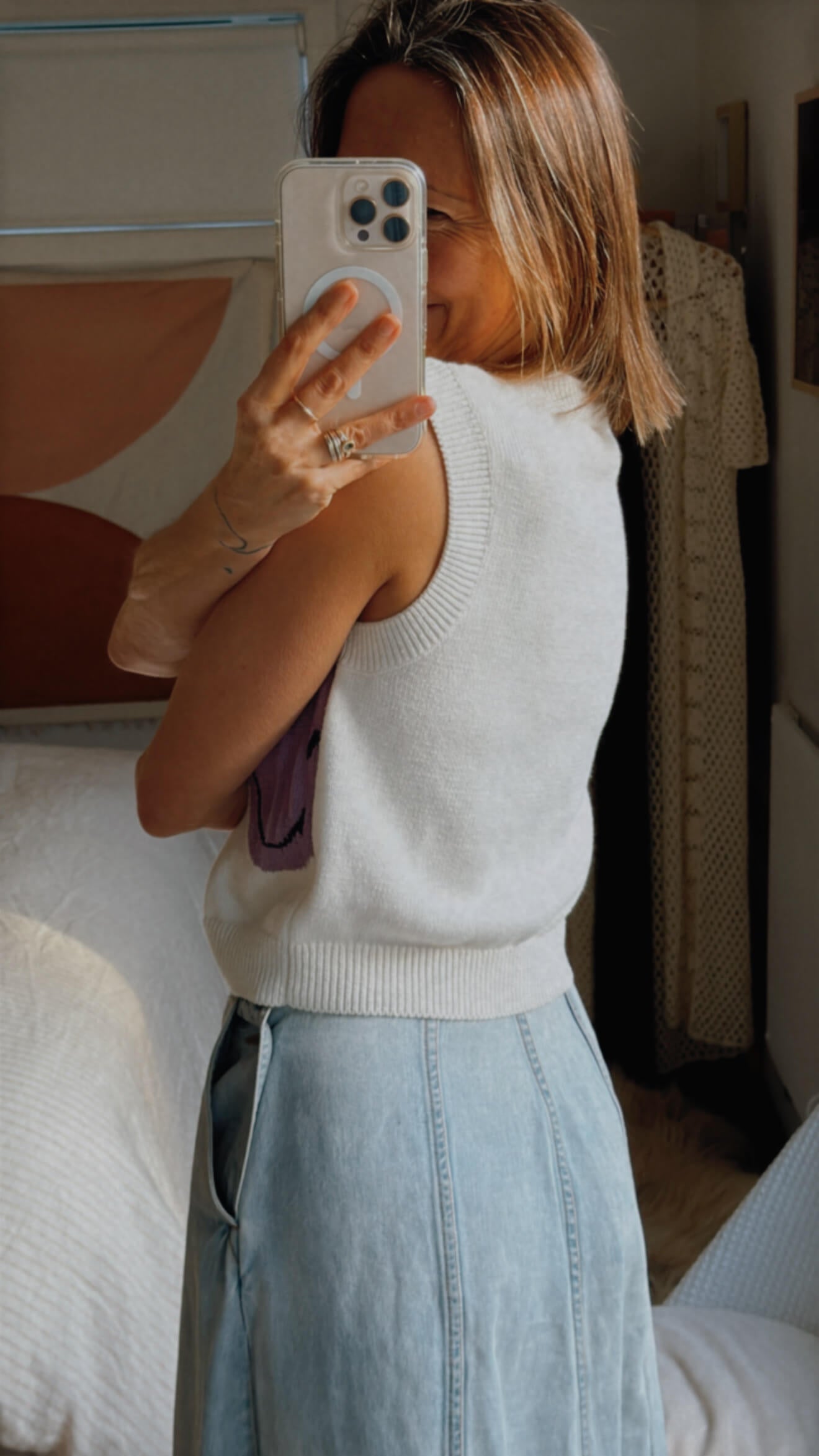 H&M X SMILEY VEST // MEDIUM