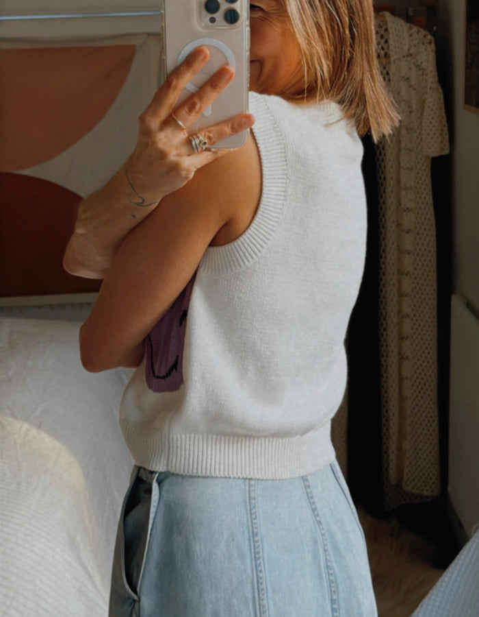 H&M X SMILEY VEST // MEDIUM