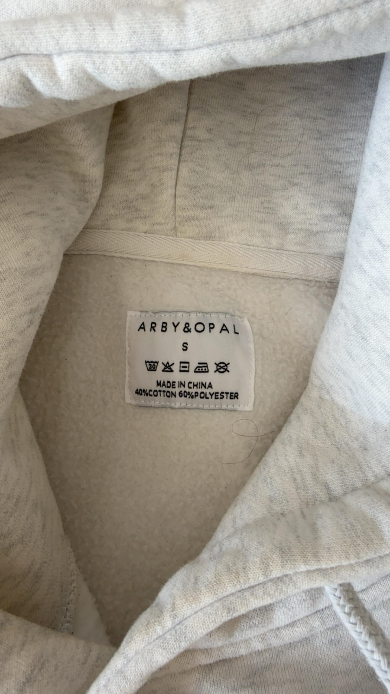 ARBY + OPAL // Lounge Hoodie // Grey Marle // Small (8)
