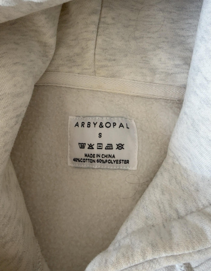 ARBY + OPAL // Lounge Hoodie // Grey Marle // Small (8)