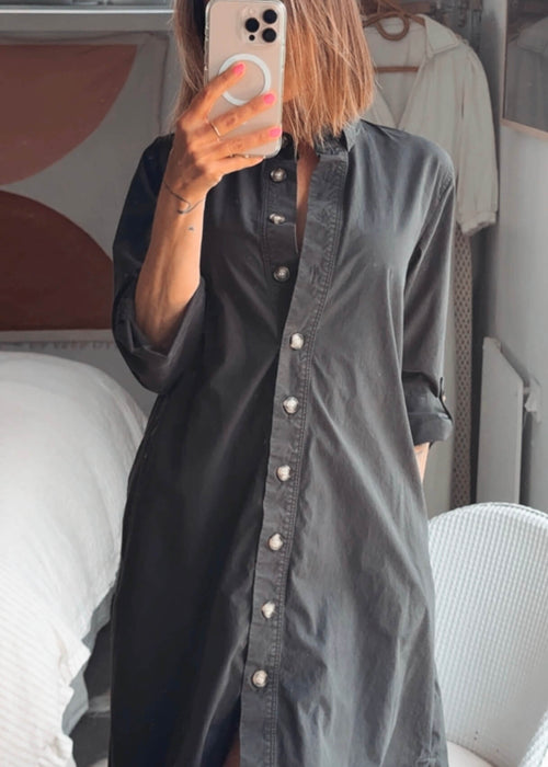 TRENERY // Shirt Dress // Black // Size 12