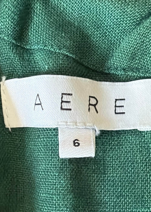 AERE // Linen Halter Dress // Green // Size 6