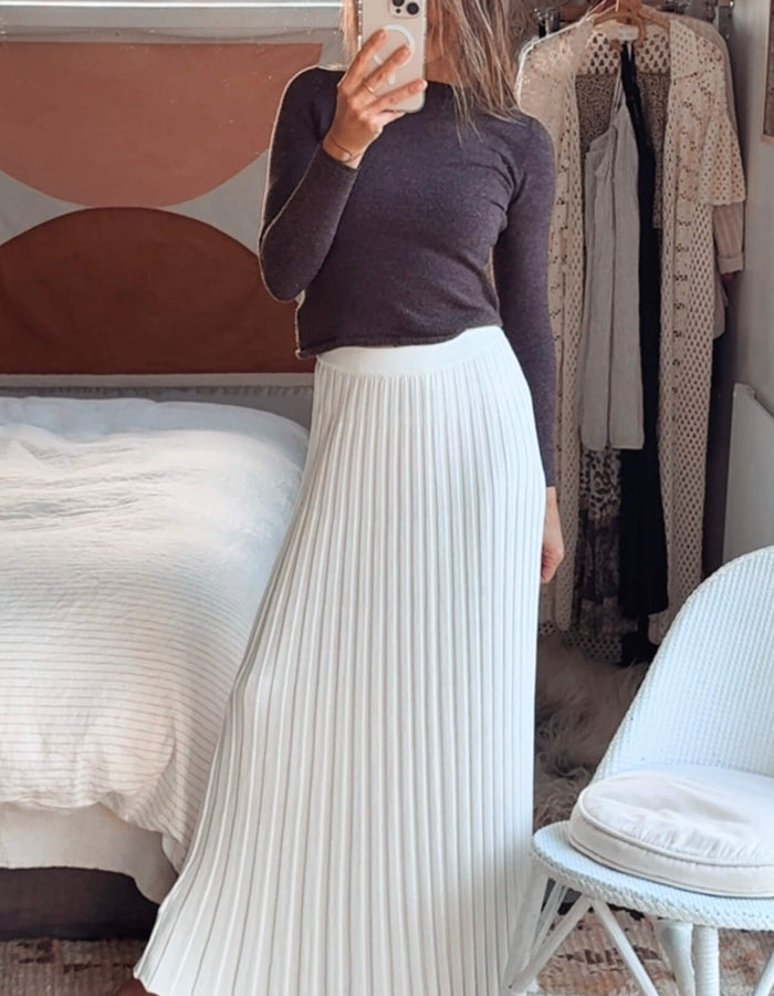 DISSH // Ollie Maxi Skirt // White // Medium