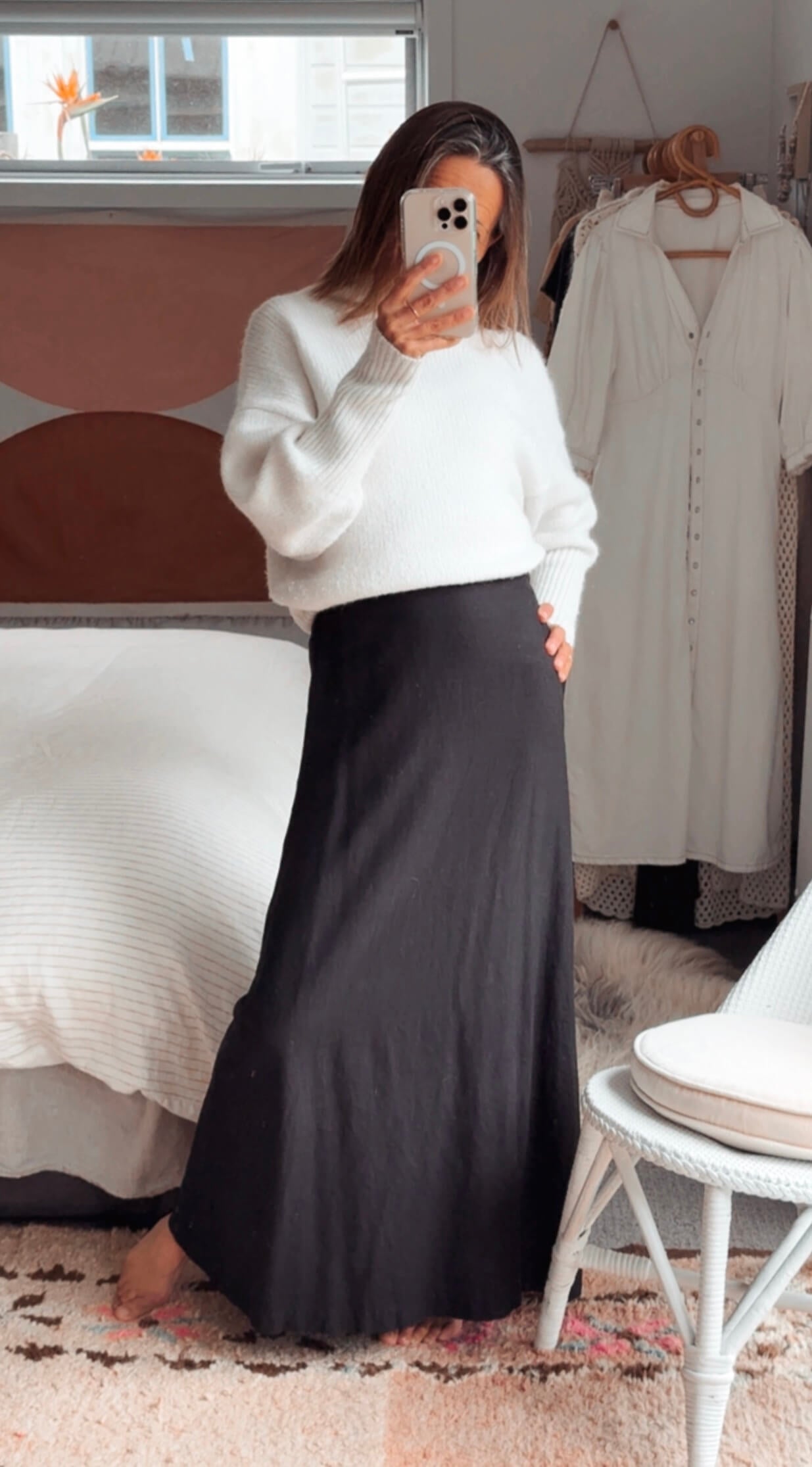 COTTON ON Maxi Skirt // Black // Size 6