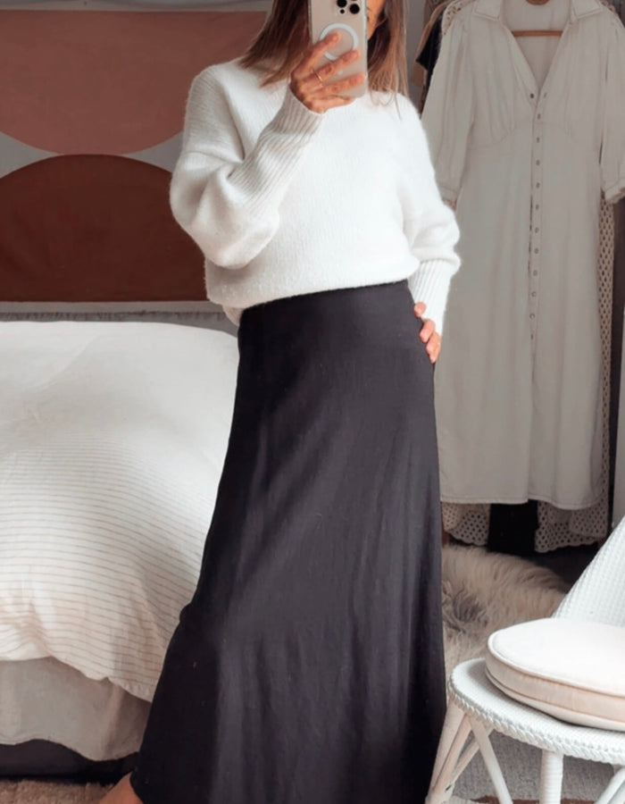 COTTON ON Maxi Skirt // Black // Size 6