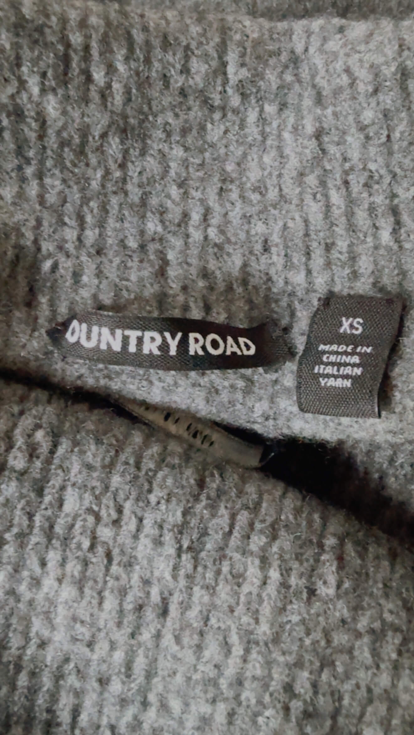 COUNTRY ROAD // OFF THE SHOULDER TANK // GREY MARLE WOOL/YAK // XS