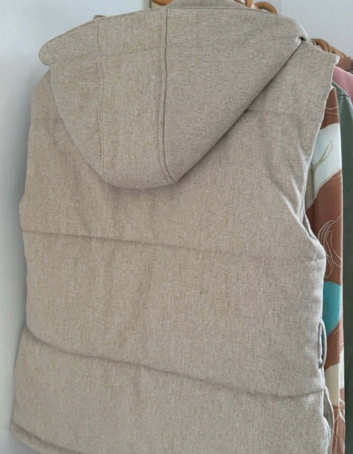 CAMILLA AND MARC // Dawn Puffer Vest // Beige // S/M