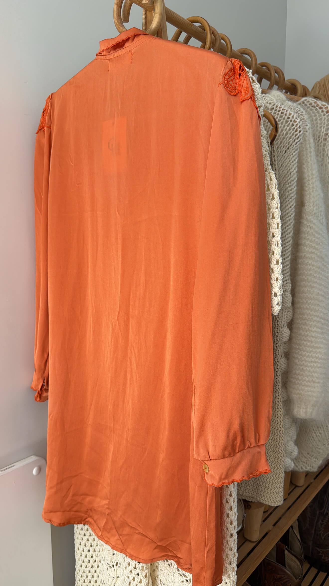 CHASING UNICORNS Coral Silk Dress // BNWT // Large