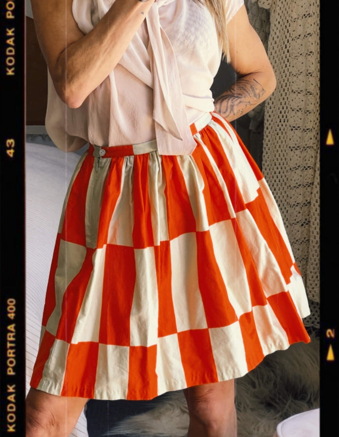 Chalky Digits Harlequin Skirt // Size 10