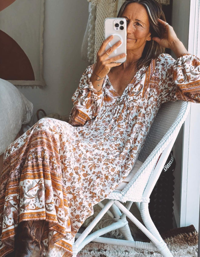 SALTY BRIGHT Boho Maxi Dress // Size 8