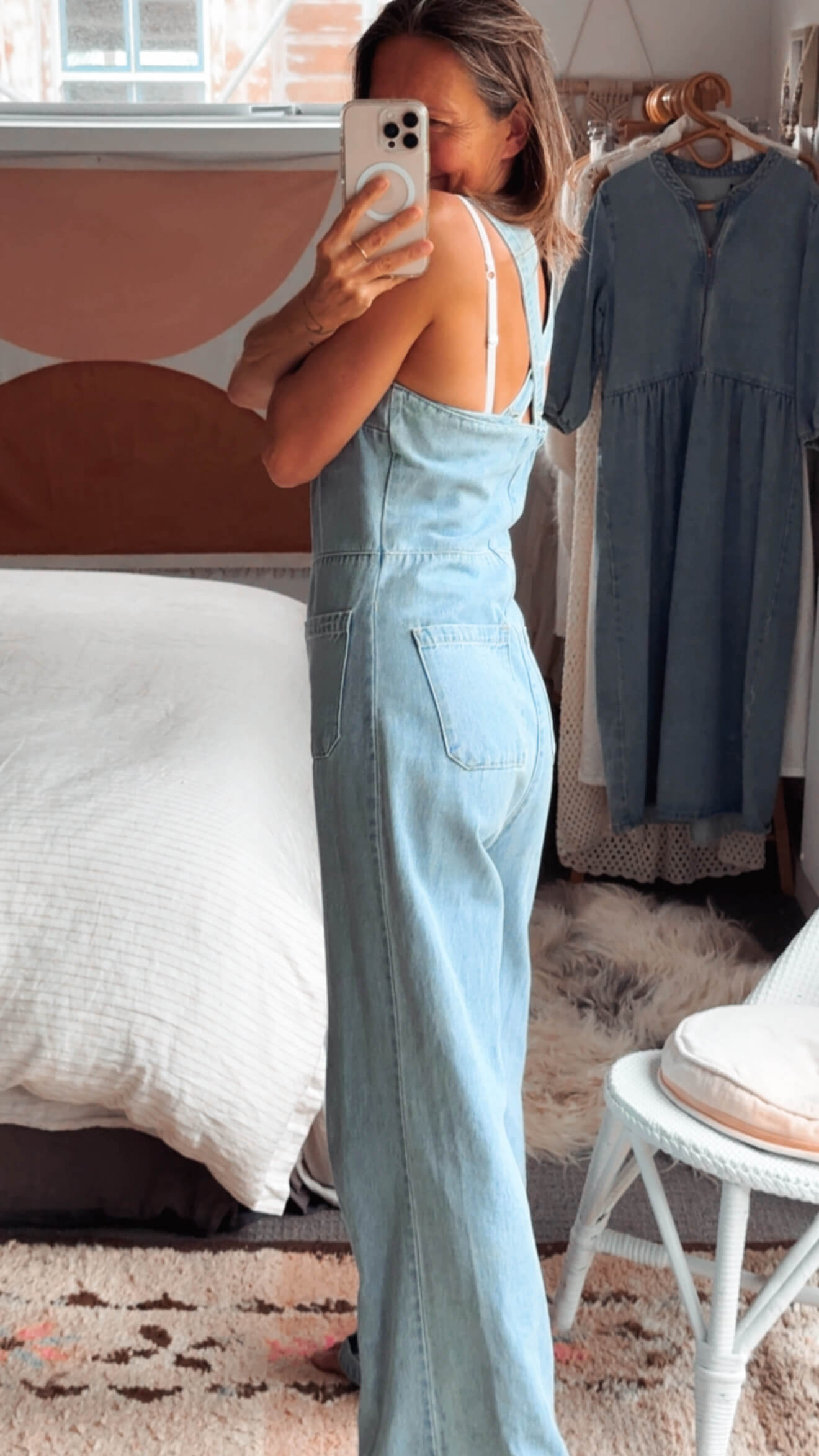 ROLLA'S // Sailor Jumpsuit // Pale Blue Denim // Small (best fit tall size 8)
