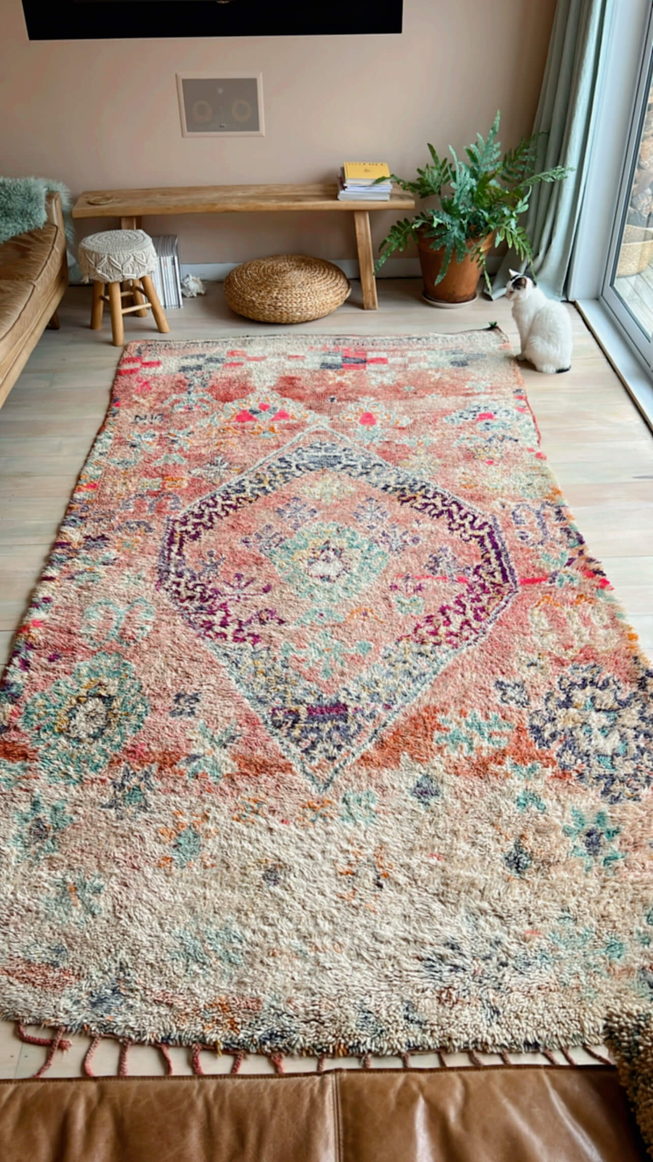 Vintage Moroccan Boujaad Rug // Lilawil