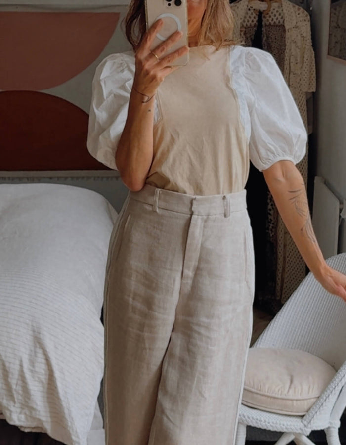 ZARA // Puff Sleeve Tee // Small