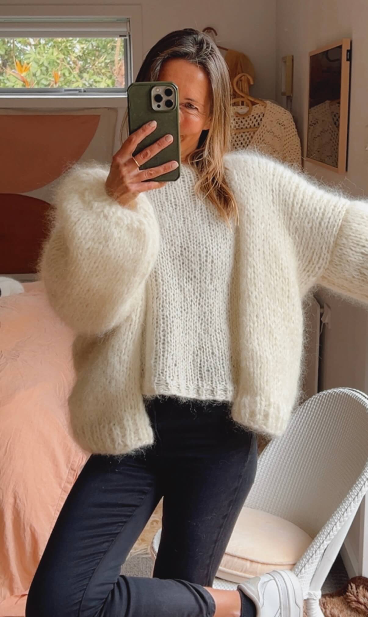 'Be Wilder' Mohair Cardi // Cream