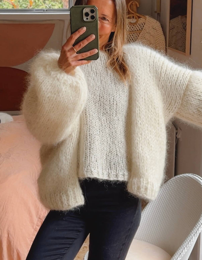 'Be Wilder' Mohair Cardi // Cream