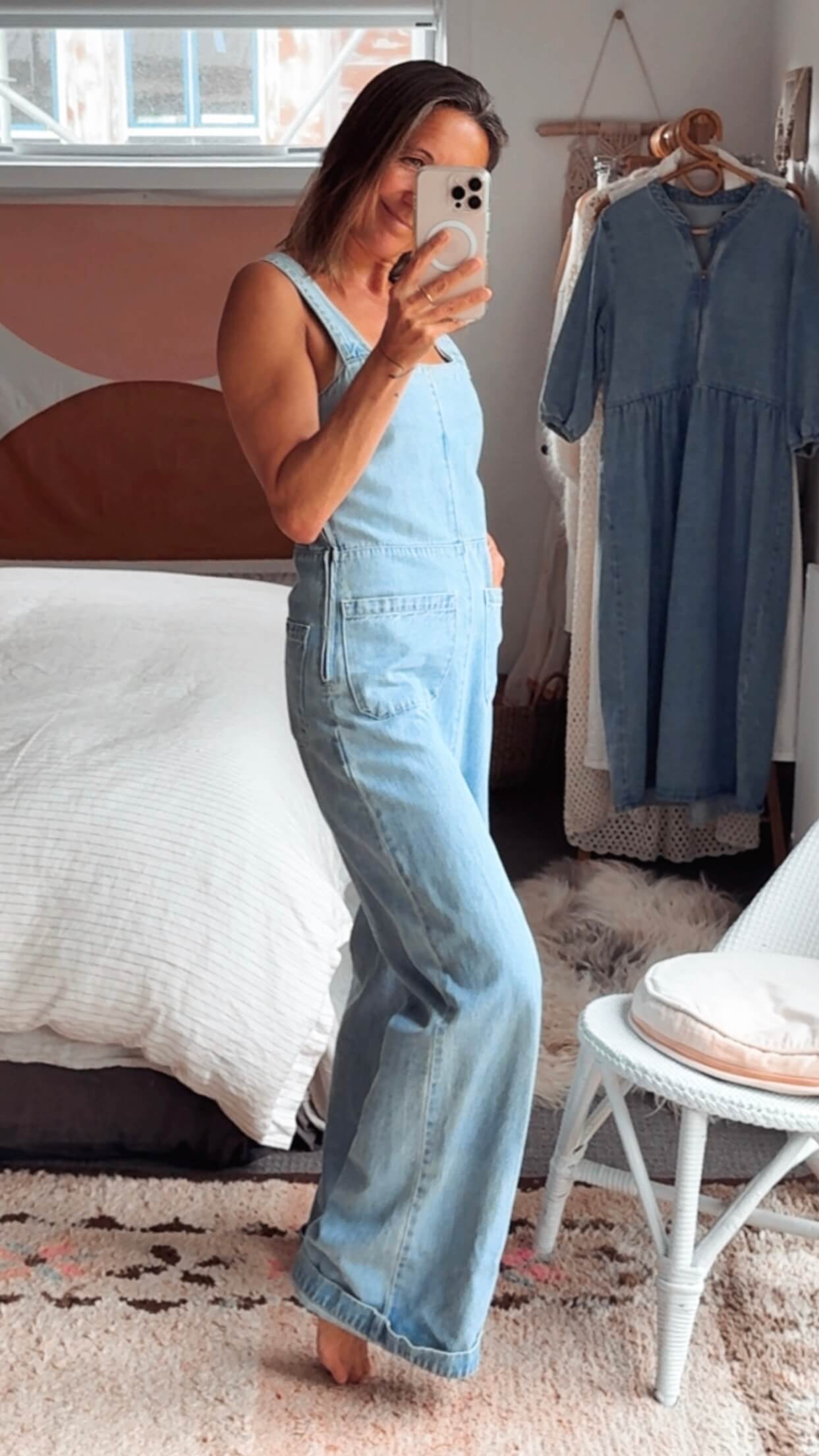 ROLLA'S // Sailor Jumpsuit // Pale Blue Denim // Small (best fit tall size 8)